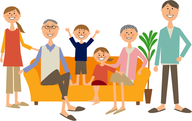 ファミリーのイラスト